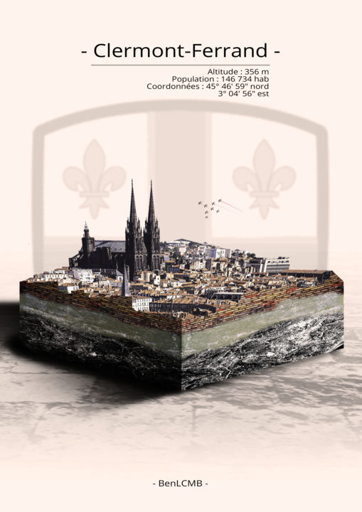 Digital Arts titled "- Clermont Ferrand…" by Ben Lcmb, Original Artwork, Photo Montage