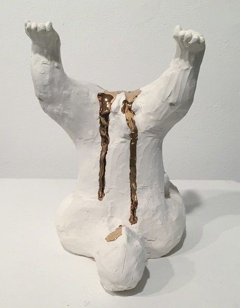 Sculpture intitulée "CRAMPIE GOLD VASS" par Ben Peterson, Œuvre d'art originale, Autre