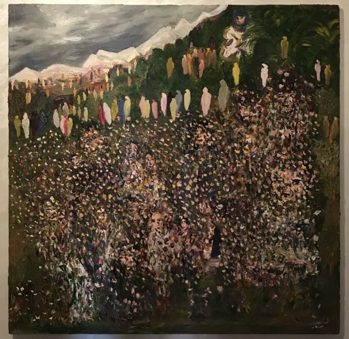 Peinture intitulée "Energie" par Mnabad, Œuvre d'art originale, Huile