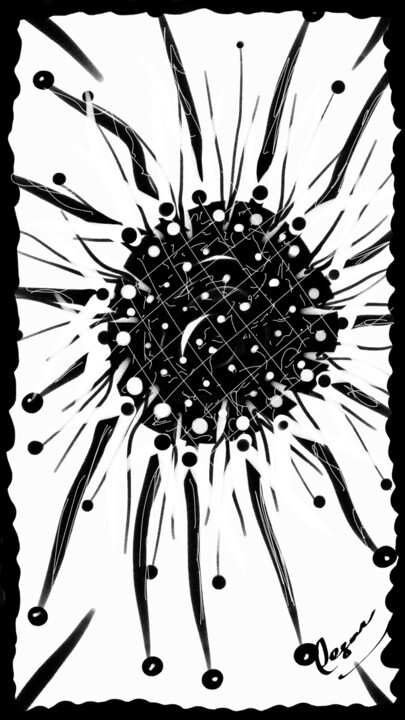 Digital Arts titled "Helianthus." by Taoufiq Benabdellah, Original Artwork, Digital Painting