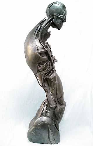 Sculpture intitulée "Bushido" par Polvéche, Œuvre d'art originale, Métaux