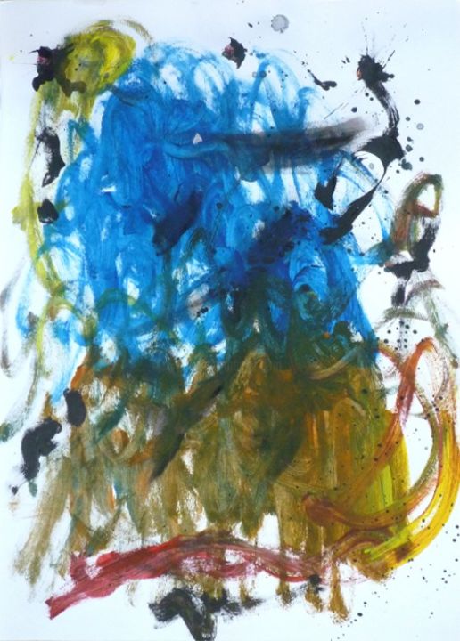 Pintura intitulada "Untitled #05" por Ben & Sherman, Obras de arte originais, Óleo