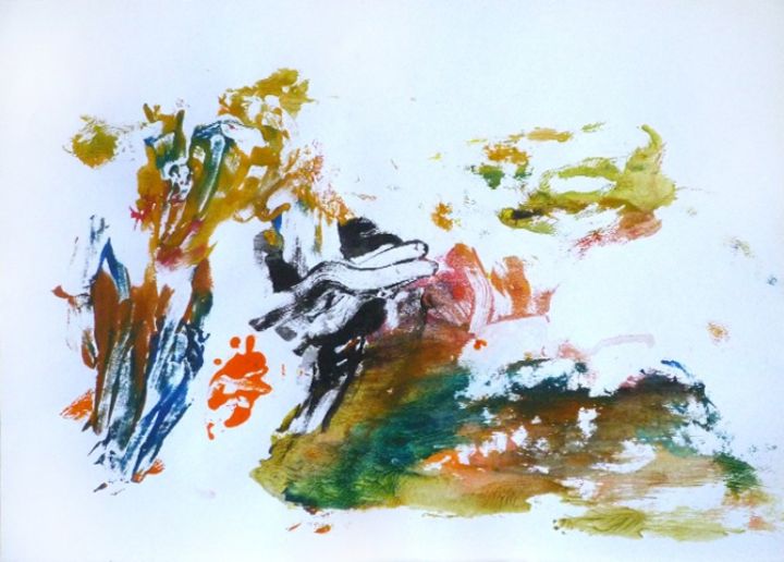 Pintura intitulada "Untitled #06" por Ben & Sherman, Obras de arte originais, Óleo