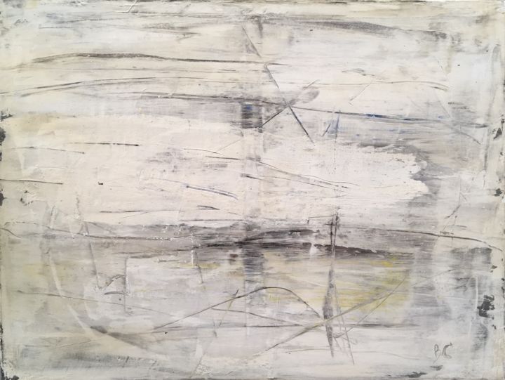 Pintura titulada "dug-lines-2019.jpg" por Carine Bonafé, Obra de arte original, Acrílico Montado en Bastidor de camilla de m…