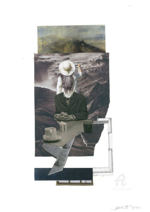 Collages titled "A stranger in a str…" by benedictdoug, Original Art, Collages