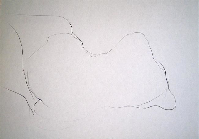 Картина под названием "Nude 2" - Ben George, Подлинное произведение искусства