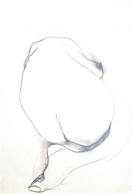 Картина под названием "Nude 4" - Ben George, Подлинное произведение искусства