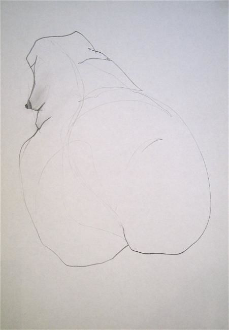 Картина под названием "Nude 6" - Ben George, Подлинное произведение искусства