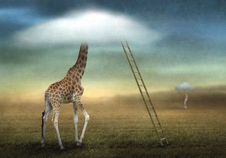Photography titled "Obscured by Clouds" by Ben Goossens, Original Artwork, Manipulated Photography
