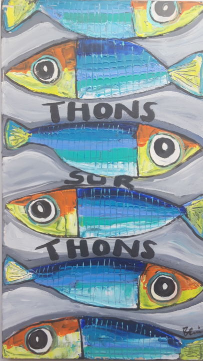 Painting titled "Thon" by Benis, Original Artwork, Acrylic