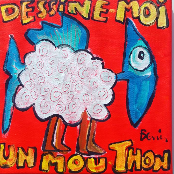 Painting titled "Doux thon" by Benis, Original Artwork, Acrylic