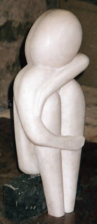 Sculpture intitulée "Ametsa" par Benjamin Baudry, Œuvre d'art originale, Pierre