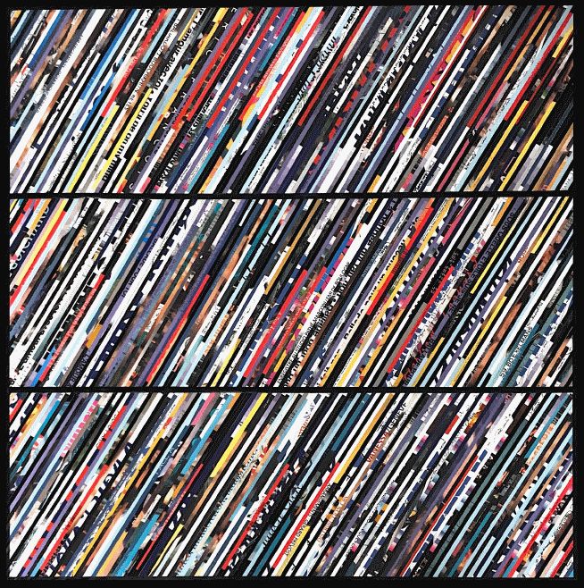 Collages intitulée "Records "A Ton Âge"" par Benjamin Braga, Œuvre d'art originale, Collages