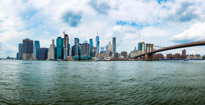 Photography titled "Manhattan Panorama…" by Benjamin, Original Artwork, Digital Photography