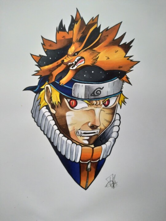 Naruto, Drawing by Benjamin Lavoyer