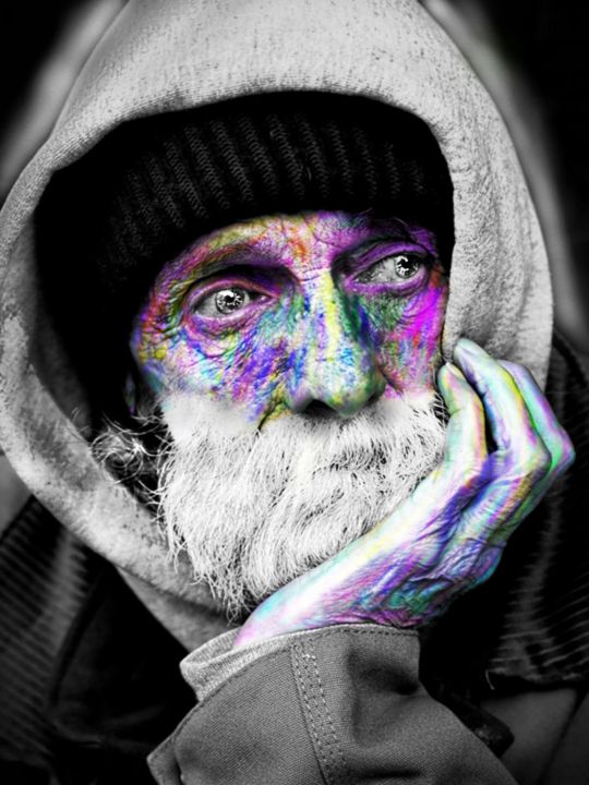 Arts numériques intitulée "lifecolor" par Benraib, Œuvre d'art originale, Travail numérique 2D
