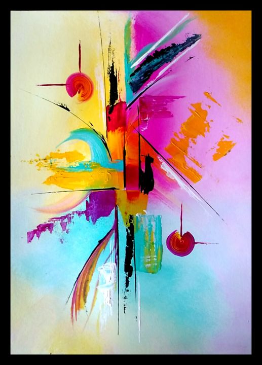 Painting titled "Inspiration 13 - Ca…" by Julie Benoist, Original Artwork, Acrylic