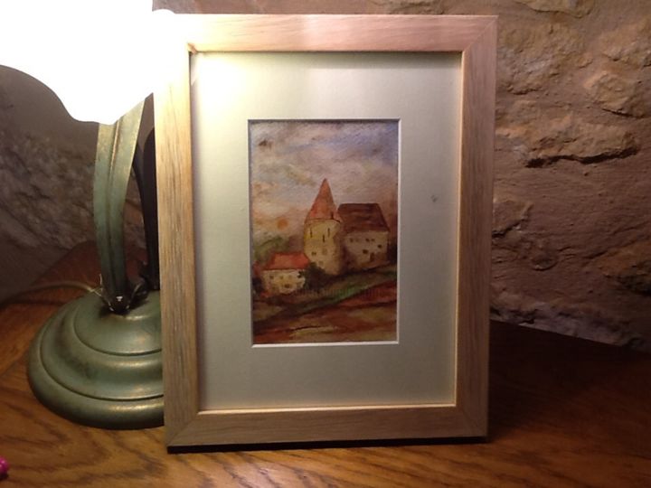 Painting titled "Dordogne" by Benoit Boniface, Original Artwork, Watercolor