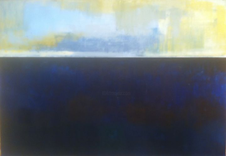 Peinture intitulée "pleine mer" par René Benoît Galifer, Œuvre d'art originale, Acrylique
