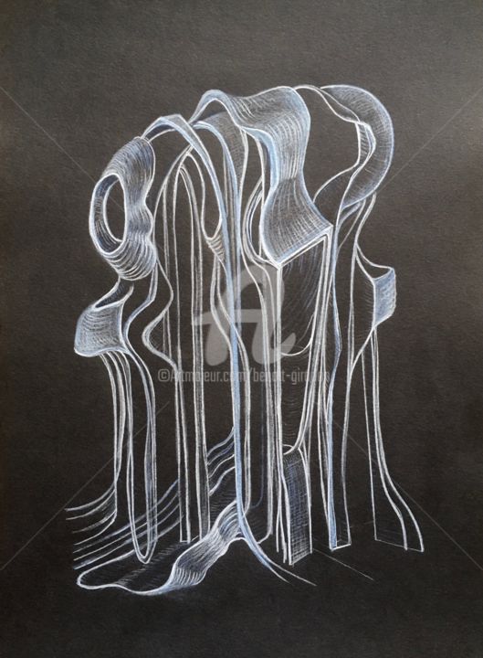 Drawing titled "radiateur" by Benoît Girodon, Original Artwork