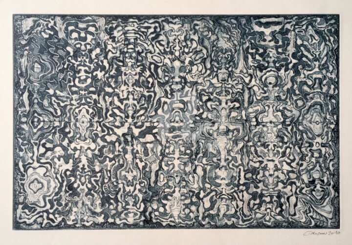 Estampas & grabados titulada "rouleau" por Benoît Girodon, Obra de arte original, Aguafuerte