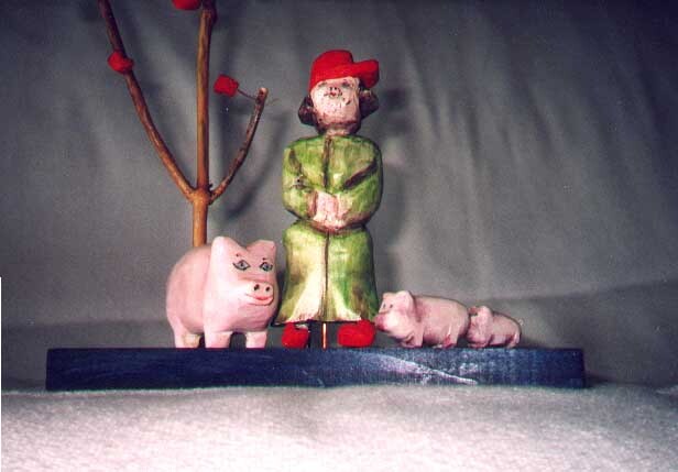 Sculpture intitulée "Maman cochon" par Benoit Santerre, Œuvre d'art originale