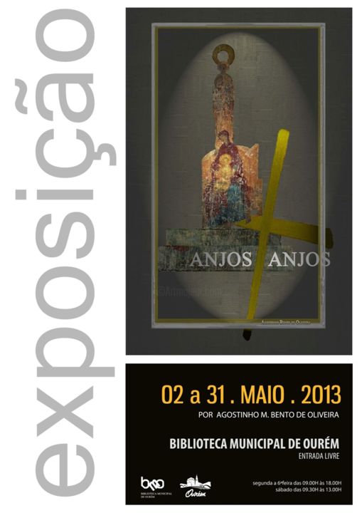 Digital Arts titled ""Anjos+Anjos" Exhib…" by A. Bento De Oliveira, Original Artwork, Photo Montage