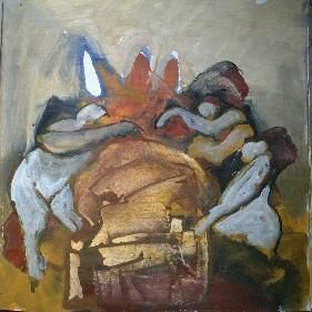 Painting titled "No Title" by Mohamed Benyaich, Original Artwork