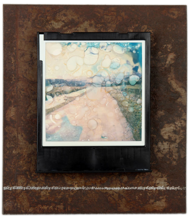 Photography titled "La route du Sancy 3" by Béopé, Original Art, Manipulated Photography Mounted on Metal