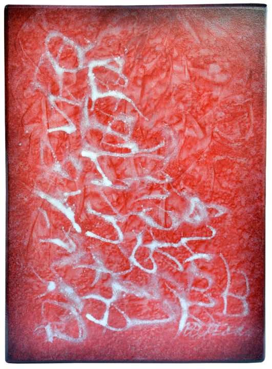 Peinture intitulée "ramid rouge" par Béopé, Œuvre d'art originale