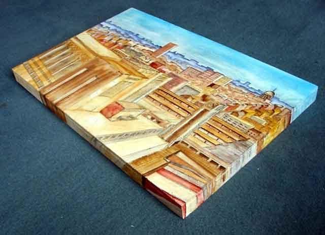 Peinture intitulée "bruxelles1 3D" par Benoit Wullaert, Œuvre d'art originale, Huile