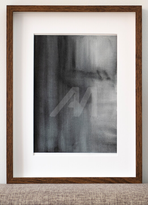 Painting titled "Depression 5" by Zsolt Beregi, Original Art, Watercolor