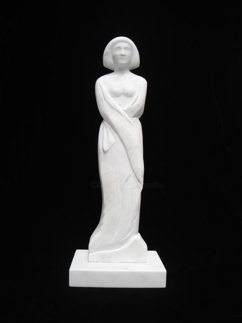Sculpture intitulée "the sailors wife" par Berendina De Ruiter, Œuvre d'art originale, Pierre