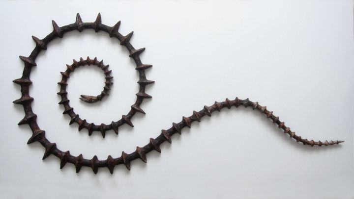 Sculpture intitulée "spirale.jpg" par Berengere D Orsay, Œuvre d'art originale