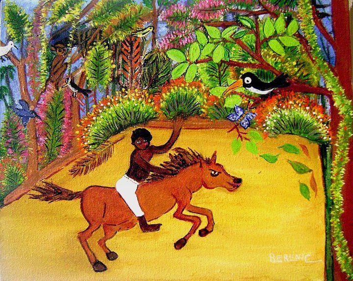 Painting titled "Negrinho pastoreio,…" by Berenic Bere, Original Artwork, Oil