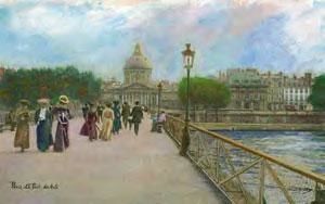 Peinture intitulée "Paris vers 1900, le…" par Cacio Bereny, Œuvre d'art originale,