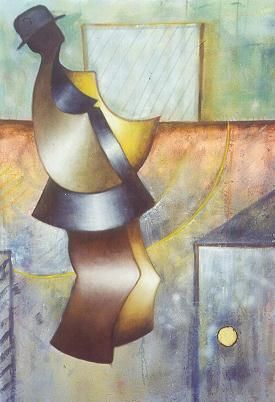Painting titled "Josef Beuys" by Bernard Alaux, Original Artwork