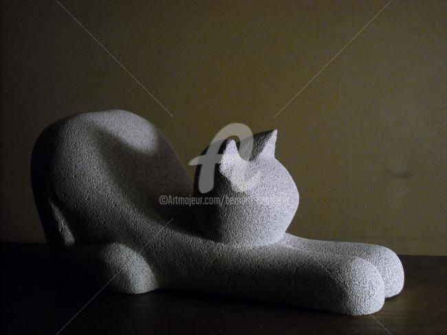 Sculpture titled "Chat" by Bernard Baltassat, Original Artwork