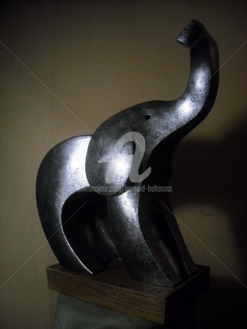 Скульптура под названием "Elephant 2" - Bernard Baltassat, Подлинное произведение искусства