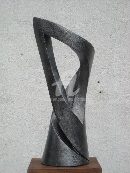 Sculpture titled "Fenêtre sur enroule…" by Bernard Baltassat, Original Artwork