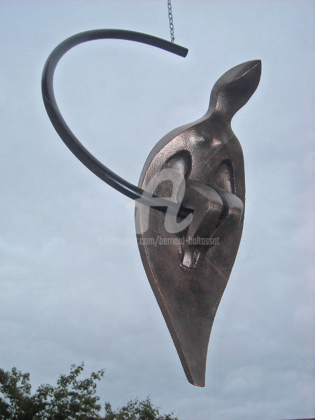 Sculpture titled "Femme Oiseau" by Bernard Baltassat, Original Artwork