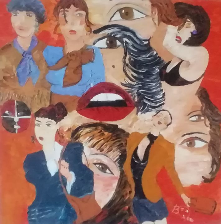 Peinture intitulée "Do U miss me" par Bernard Beneito, Œuvre d'art originale, Huile