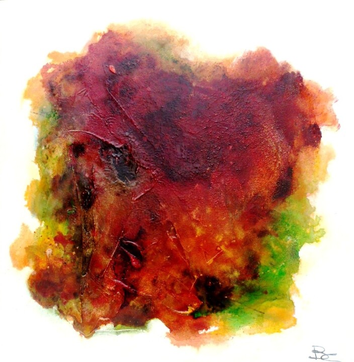 Peinture intitulée "Des couleurs de feu" par Bernard Courtalon (courtaloni), Œuvre d'art originale, Acrylique