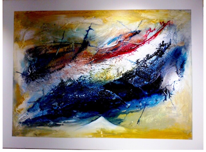 Картина под названием "Matières abstraites" - Bernard Courtalon (courtaloni), Подлинное произведение искусства, Другой
