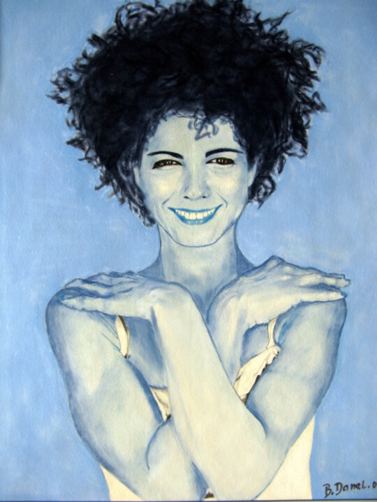 Painting titled "Femme ou Homme N° 21" by Bernard Danel, Original Artwork, Other