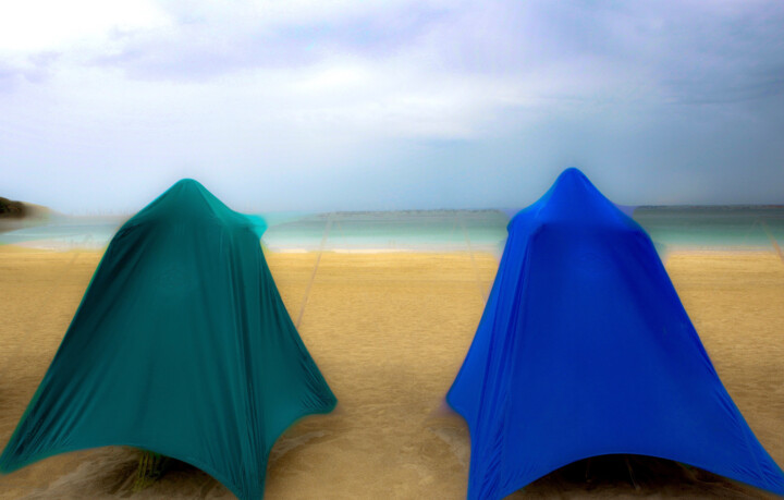 Fotografia intitolato "La verte et la bleue" da Bernard Dumas, Opera d'arte originale, Fotografia manipolata