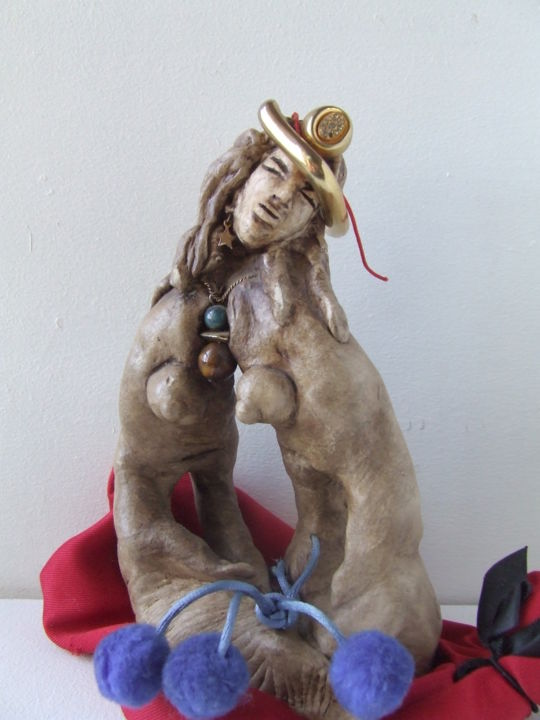 Sculpture intitulée "LA DÉESSE DE LA FER…" par Sam De Beauregard, Œuvre d'art originale, Plastique