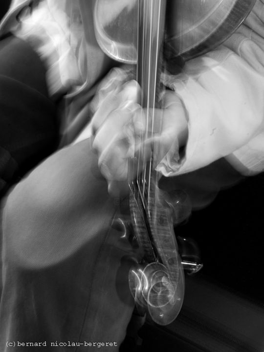 Photography titled "le violon" by Bernard Nicolau-Bergeret, Original Artwork