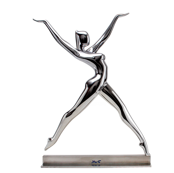 Sculpture titled "Miss X" by Bernard Rives, Original Artwork, Resin