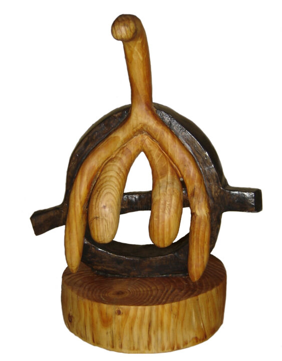 Sculpture titled "Clitanar" by Bernard Sabathé, Original Artwork, Wood